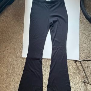 Bell bottom ribbed pants
